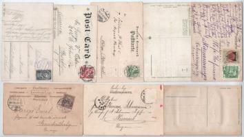 76 db RÉGI külföldi város képeslap és pár motívum kis albumban, vegyes minőség, sok német és osztrák...