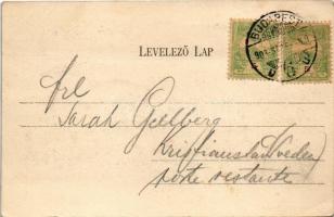 1903 Budapest VI. Váci körút (Bajcsy-Zsilinszky út), villamos, takarékpénztár, Pollák testvérek üzle...