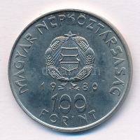 1980. 100Ft Ni "Szovjet-magyar közös űrrepülés" T:BU Adamo EM61