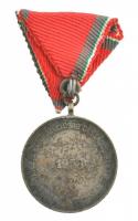 1958. "X Éves Önkéntes Tűzoltói Szolgálatért" fém kitüntetés, eredeti mellszalagon T:2-