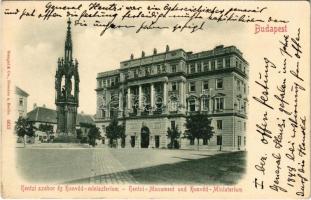 1898 (Vorläufer) Budapest I. Szent György tér, Hentzi emlékmű, Honvéd minisztérium (EK)