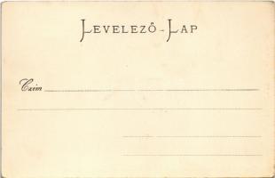 1898 (Vorläufer) Budapest I. Szent György tér, Hentzi emlékmű, Honvéd minisztérium (EK)