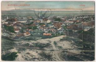 1911 Sátoraljaújhely, látkép. leporellolap 10 képpel (közte zsinagóga) (EK)