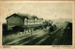 Budapest XI. Kelenföldi vasútállomás, vonat (fa)