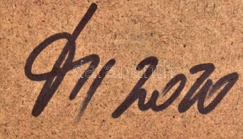 Kun Sarolta (1990-): Találkozások. Akril,farost, jelzett, 30x 40 cm