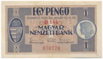 1938. 1P "H644 070779" T:II hajtatlan, kis ceruzás firka az egyik sarokban
Adamo P1