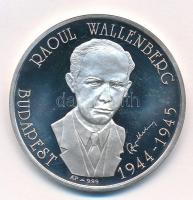 Bognár György (1944-) DN Raoul Wallenberg - Budapest 1944-1945 Ag emlékérem dísztokban (31,23g/0.999/42,5mm) T:PP fo., patina, halvány felszíni karcok