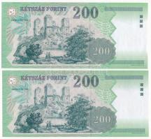 2003. 200Ft "FB 9714715" + 200Ft "FC 2511874" T:I,I-