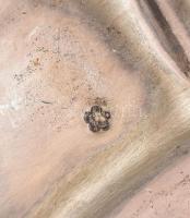 Ezüst (Ag) hólyagos kerek tálca, jelzett, d:20cm, nettó:126g