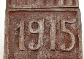 1915 Faragott doboz ciril betűs feliratos hadifogoly munka, kulccsal 18x8x10 cm