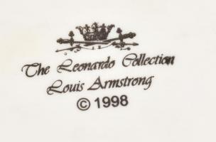The Leonardo Collection, Louis Armstrong figura, jelzett, minimális kopással, m: 23 cm