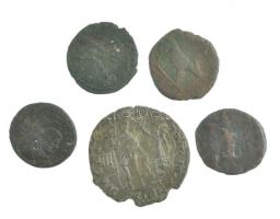 Római Birodalom 5db-os érmetétel a 3-4. századból T:3
Roman Empire 5pcs coin lot from the 3rd-4th c...