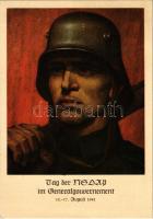 Tag der NSDAP im Generalgouvernement 15-17. August 1941. Ein Jahr NSDAP im Generalgouvernement, Krakau / WWII NSDAP German Nazi Party propaganda, General Government in Kraków, military occupation s: W. Hoeck + So. Stpl.