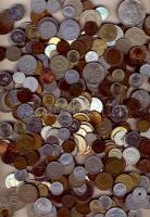 1 kg vegyes fémpénz egész világ, régi és új