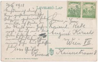 1918 Kassa, Kosice; Honvéd szobor / Hungarian military monument (EK)