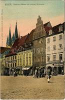 Cheb, Eger; Patrizier Häuser am unteren Marktplatz, Concordia, Georg Ernst, Central Drogerie Zum Bären, Heinrich Spitz / square, shops