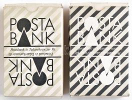 2 pakli Posta Bank francia kártya, eredeti dobozában, jó állapotban