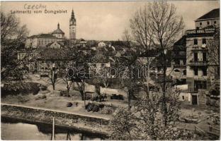 Litomerice, Leitmeritz; vom Domgebiet, Franz Král Civil u. Uniform Scheider