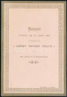 1881. Munkácsy Mihály (1844-1900) Krisztus Pilátus előtt c. képének első bemutatása alkalmából, az ő...