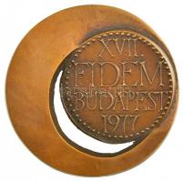 Csíkszentmihályi Róbert (1940-2021) 1977. "XVII. Fidem Budapest 1977" Br emlékérem (89mm) ...