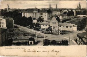 Opava, Troppau; Schlossring / castle square (EK)