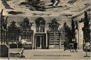 1921 Vyssí Brod, Hohenfurth; Bibliothek des Cisterzienserstiftes / library of the Cistercian monastery, interior