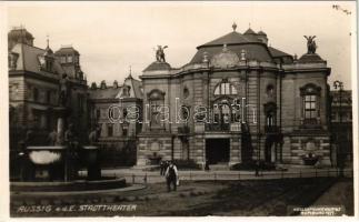 Ústí nad Labem, Aussig; Stadttheater / theatre. Köglers Kunstanstalt