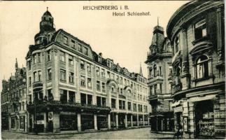 1923 Liberec, Reichenberg; Hotel Schienhof (EK)
