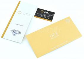 Arany (Au/14) Moissanite ékítéses (0,94ct) gyűrű, fehérarany, jelzett, 53-as méret, bruttó:4,4g (GLO...