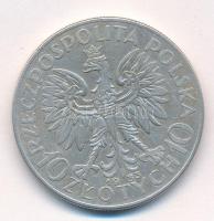 Lengyelország 1933. 10Zl Ag Varsó T:2 Poland 1933. 10 Zlotych Ag Warsawa C:XF Krause Y#22