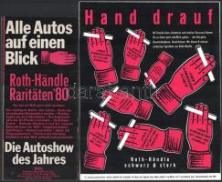 3 db német nyelvű autós reklámnyomtatvány