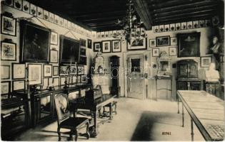 1912 Cheb, Eger, Wallensteinzimmer / castle interior (EK)