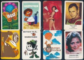 1978-1996 Vegyes kártyanaptár tétel (Videoton, TOTÓ, ÁB, Szász Endre, erotikus), 28 db