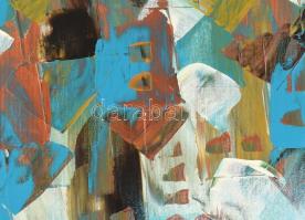 Nagy Imola (1976-): A kapcsolatok. Akril, vászon, keret nélkül, jelzett, 80x80cm