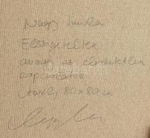 Nagy Imola (1976-): A kapcsolatok. Akril, vászon, keret nélkül, jelzett, 80x80cm