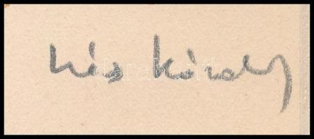 Kós Károly (1883-1977): Vár a hegyen. Linómetszet, papír, utólagos jelzéssel, paszpartuban, felületé...