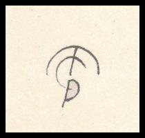 Molnár C. Pál (1894-1981): Telefonos kisasszony. Kis szériás ofszet, papír, 29,5×21 cm