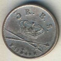 Dánia 1842. 3 Rigsbankskilling Ag VIII.Krisztián variáns:latin felirat T:3/3+