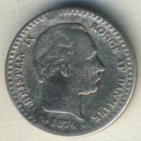 Dánia 1874. 10ö Ag T:4ü