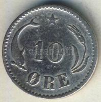 Dánia 1875. 10ö Ag T:3/3-