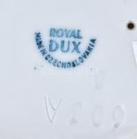 Royal Dux porcelán őz, kézzel festett, jelzett, minimális kopással, 10x6x11 cm