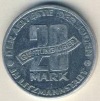 Német 3. Birodalom/Getto Lützmannstadt 20M T:3 RR!!