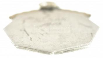 Berán Lajos (1882-1943) 1916. "Elsők" jelzett Ag úszó díjérem aranyozott fém rátéttel, fül...