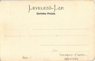 Fiume, Rijeka; Torre civica / Stadtturm / city tower, pharmacy (EK)