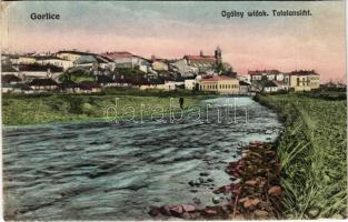 Gorlice, Ogólny widok / Totalansicht / general view, riverside (cut)