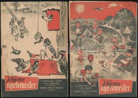 1961 Képes nyelvmester két száma, 1961. március, június, V. évf. 3. és 6 sz. Orosz nyelvű kiadás.