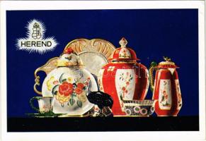 1937 Herendi Porcelángyár reklámlapja, Pezenhoffer Antalnak címzett levél / Herend China Factory (established in 1839) advertising postcard (EK)