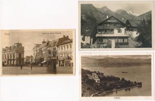 50 db főleg RÉGI képeslap vegyes minőségben: sok magyar + pár külföldi város / 50 mostly pre-1945 po...