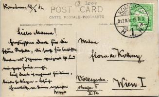 1912 Komárom, Komárnó; nagypolgári lakás belső / house interior. photo