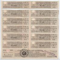 Budapest 1915. "A Magyar Korona Országai 6%-kal kamatozó Járadékkölcsön" államadóssági köt...